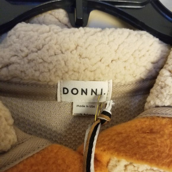 DONNI. Tri Fleece Pullover, Medium - Picture 4 of 6